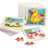11x11 cm Holzpuzzle für Kinder