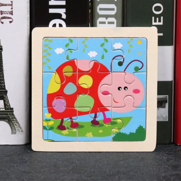 11x11 cm Holzpuzzle für Kinder