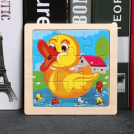 11x11 cm Holzpuzzle für Kinder