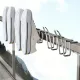 2 Stk. Metall Hängender Schuhorganizer für Balkon und Flur