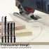 50-tlg. Sägeblatt-Set - hochkohlenstoffhaltiger Stahl, vielseitig für Holz, Metall und Kunststoff, Präzisionsschnitt mit T-Griff-Design