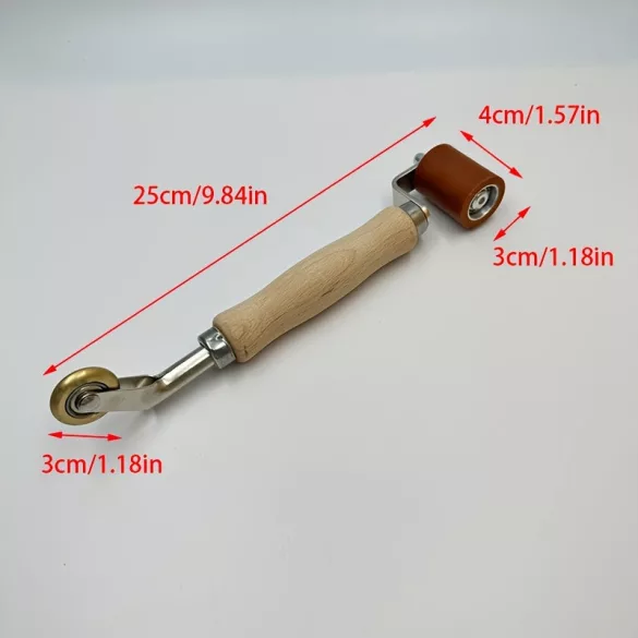 Zweiköpfige Malerrolle mit Silikon-Teflon-Kupferrädern