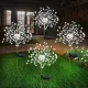 4er Set Solar-Feuerwerk-Lichterkette – LED Gartenbeleuchtung für den Außenbereich
