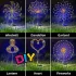 4er Set Solar-Feuerwerk-Lichterkette – LED Gartenbeleuchtung für den Außenbereich