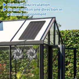 Solar-Luftstromregler-Set mit zwei Ventilatoren
