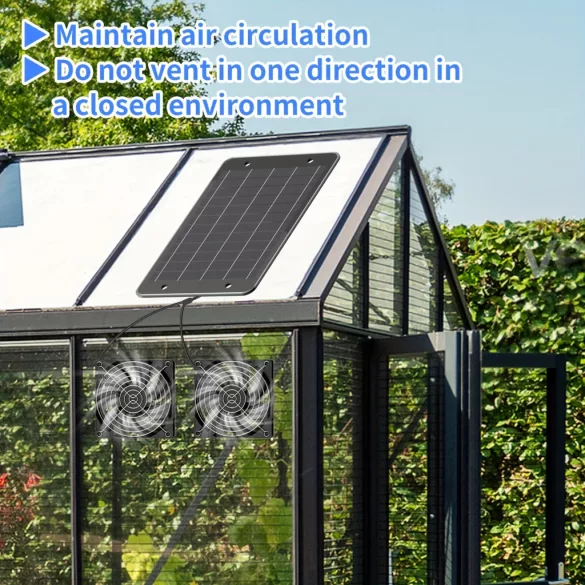 Solar-Luftstromregler-Set mit zwei Ventilatoren