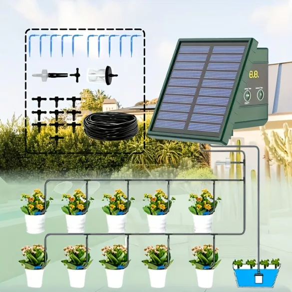 1,1 W Solarbetriebenes Tropfbewässerungssystem und Garten-Automatikbewässerungssystem