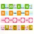 4-in-1 Holz Lernspielset: Domino, Addition und Subtraktion, Uhrzeit erkennen