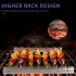 2er-Set Multifunktionaler Edelstahl-Kebabs-Grill, Anti-Deformations-BBQ-Halter