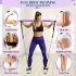 8-teiliges Set - Pilates-Stange Set mit 4 Widerstandsbändern (63,5 kg) 8-teilig rosa【63,5 kg】