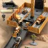 Jumbo-Legierung Container-LKW-Set mit multifunktionalem Kran - Gelb, manuelle Bedienung, langlebiges Kunststoffspielzeug für Jungen, ideales Weihnachtsgeschenk