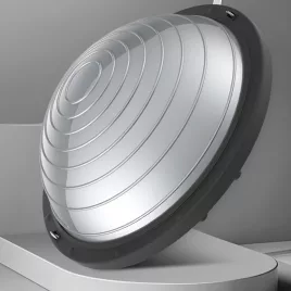   Bosu-Ball für Geschwindigkeitstraining, halbkugelförmiger Balance-Yoga-Ball für Fitness und Pilates, grau