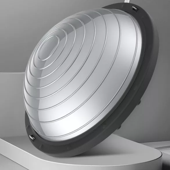 Bosu-Ball für Geschwindigkeitstraining, halbkugelförmiger Balance-Yoga-Ball für Fitness und Pilates, grau