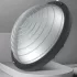 Bosu-Ball für Geschwindigkeitstraining, halbkugelförmiger Balance-Yoga-Ball für Fitness und Pilates, grau
