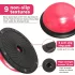 Bosu-Ball für Geschwindigkeitstraining, halbkugelförmiger Balance-Yoga-Ball für Fitness und Pilates, grau