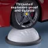 Bosu-Ball für Geschwindigkeitstraining, halbkugelförmiger Balance-Yoga-Ball für Fitness und Pilates, grau