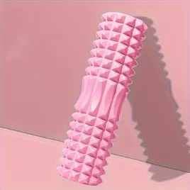   1 Stk. EVA-Schaum-Massagerolle für Yoga und Pilates, mittlere Härte, manuell, Fitness-Rückentrainer, Mobilitätsverbesserung, Fitnessstudio-Zubehör - Schwarz, Blau, Lila 30 cm Schwarz