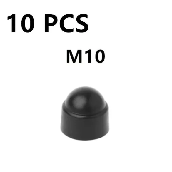 10 Stück M6 M8 M10 M12 Schraubenschutzkappe Sechskant Kunststoff Schraubenmutter Edelstahl Staubschutz Autozubehör 10 Stück M10