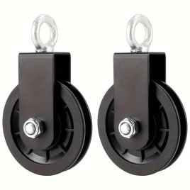   Verstärker Schwarzes Rutschbahn-Krafttestsystem mit Einstellbarem Widerstand und Sanften Rollen – Heim-Fitnessstudio-Ausrüstung für Klimmzüge mit 2 Rollen