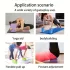 2 Stück einfarbige Yoga-Blöcke, rutschfest, hohe Dichte, geeignet für Körperformung, Fußdruck, Yoga und Pilates Yoga Brick-Lila/2 Stk.
