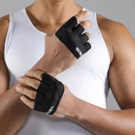   1 Paar Unisex Leichte Vierfinger-Trainingshandschuhe für Griffkraft, Gewichtheben und Training grau - XL