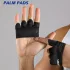 1 Paar Unisex Leichte Vierfinger-Trainingshandschuhe für Griffkraft, Gewichtheben und Training grau - XL