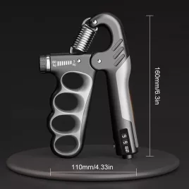   5-100 kg Griffkraftverstärker mit mechanischem Zähler, einstellbarer Widerstand, orangefarbenes Handgriff-Trainingsgerät