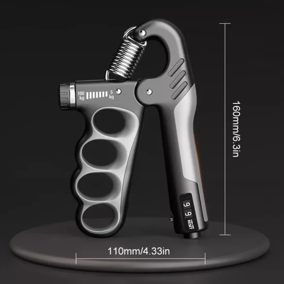 5-100 kg Griffkraftverstärker mit mechanischem Zähler, einstellbarer Widerstand, orangefarbenes Handgriff-Trainingsgerät
