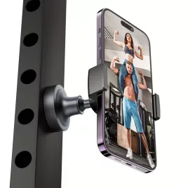   1 Stk. robuster Handyhalter aus Aluminiumlegierung für das Fitnessstudio mit Magnetbefestigung