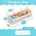 Vielseitige Netz-Organizer-Tasche für Bad und Dusche - Ideal zur Aufbewahrung von Spielzeug, Snacks und Haaraccessoires, weiß