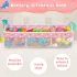 Vielseitige Netz-Organizer-Tasche für Bad und Dusche - Ideal zur Aufbewahrung von Spielzeug, Snacks und Haaraccessoires, weiß