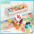 Vielseitige Netz-Organizer-Tasche für Bad und Dusche - Ideal zur Aufbewahrung von Spielzeug, Snacks und Haaraccessoires, weiß