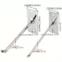 Wandhaken Nagel Wanddisplay Schmuckhaken Mobiltelefon Zubehör Einfache Haken Stahl Hardware Werkzeug Hammer Zange Wandmontage 4x45 mm - 10
