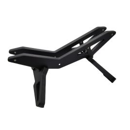   Verstellbarer Fahrradparkständer - Robuster Kunststoff, bodenmontierter Ausstellungsständer für Renn- und Mountainbikes mit sicherer Fußstütze Schwarz