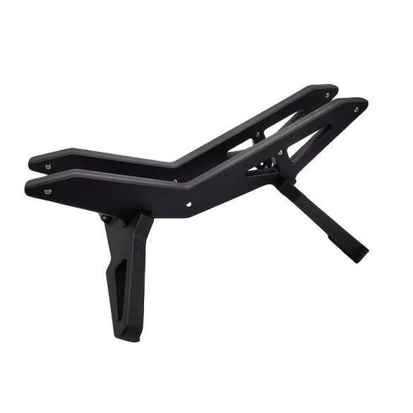 Verstellbarer Fahrradparkständer - Robuster Kunststoff, bodenmontierter Ausstellungsständer für Renn- und Mountainbikes mit sicherer Fußstütze Schwarz