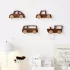 1 Stk./4-tlg. Holz-Auto-Wandhaken-Set Klassische Autos