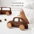 1 Stk./4-tlg. Holz-Auto-Wandhaken-Set Klassische Autos