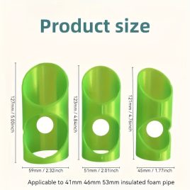   3-teiliges Rohrschneider-Set - Vielseitige Isolierwerkzeuge für Wohn-, Industrie- und Gewerbenutzung, passend für 41mm, 46mm, 53mm Rohre Gelb