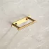 1 Stück Selbstklebender Toilettenpapierhalter Gebürstetes Gold Drehbarer WC-Papierhalter