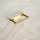 1 Stück Selbstklebender Toilettenpapierhalter Gebürstetes Gold Drehbarer WC-Papierhalter
