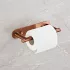 1 Stück Selbstklebender Toilettenpapierhalter Gebürstetes Gold Drehbarer WC-Papierhalter
