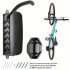 1 Set drehbarer verstellbarer Fahrrad-Wandhaken, vertikaler Garagen-Fahrradhalter, platzsparende Lösung, Tragkraft 29,94 kg