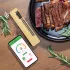 Intelligentes kabelloses Fleischthermometer mit Funkverbindung - Bis zu 99,97 m Reichweite, USB-aufladbar, Metallsensor für BBQ und Ofen Kunststoff