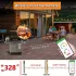 Intelligentes kabelloses Fleischthermometer mit Funkverbindung - Bis zu 99,97 m Reichweite, USB-aufladbar, Metallsensor für BBQ und Ofen Kunststoff