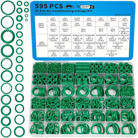 595-teiliges O-Ring Set - Metrisch & SAE, Rund