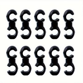   10 Stk. Fahrrad Kabelklemmen - Langlebiges ABS, Mehrfarbig, Für Mountain- und Rennräder - Schalt- und Bremsleitungen Organisieren 10 Stk. Schwarz