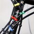 10 Stk. Fahrrad Kabelklemmen - Langlebiges ABS, Mehrfarbig, Für Mountain- und Rennräder - Schalt- und Bremsleitungen Organisieren 10 Stk. Schwarz