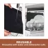 4 Stück antihaftbeschichtete, wiederverwendbare Grillmatte Schwarz - 4 Stück + bunte Box