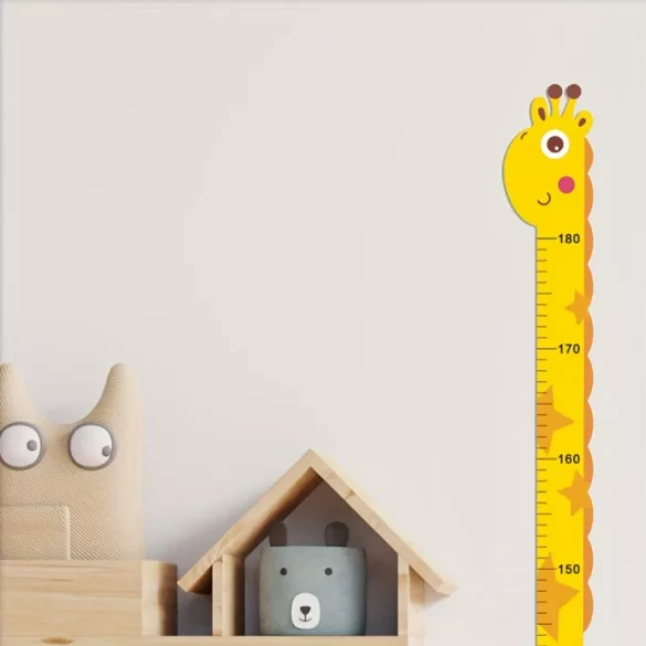 1 Stück Giraffe Höhenmesser Wandsticker Einhorn