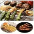 20/50 Stück Edelstahl-Grillspieße, langlebig, wiederverwendbar, leicht zu reinigen, geeignet für Außen- und Innenbereich Flachstab-30cm - 20 Stück